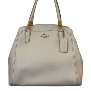 Coach Minetta Crossbody Chalk Ivory White w Gold Excellent Condition F34663